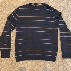 Navy striped Banana Republic wool sweater, size medium.